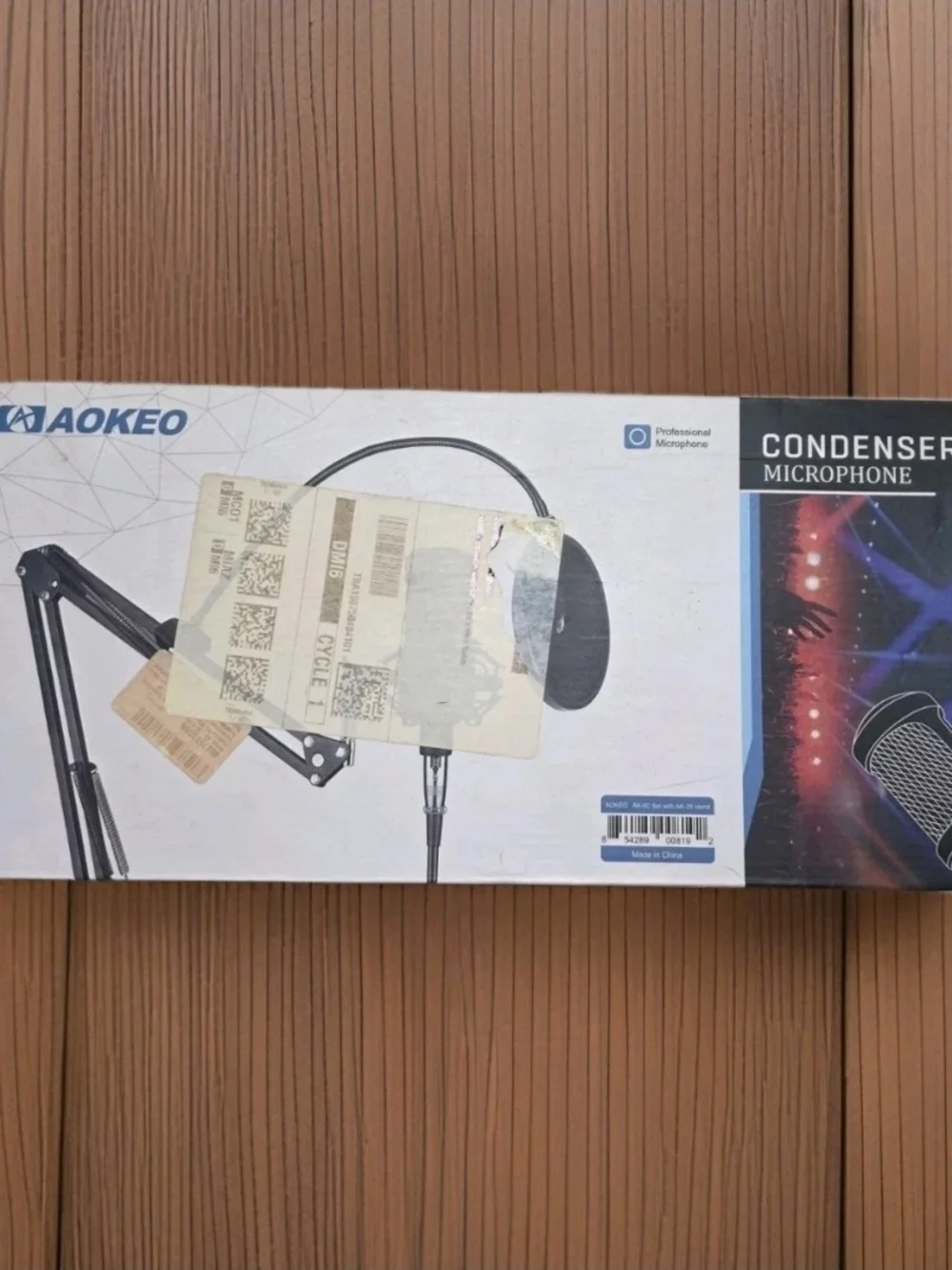 Condenser Microphone Kit with Black Boom Arm and Pop Filter